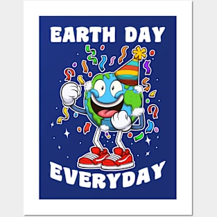 Earth Day Everyday Party Posters and Art